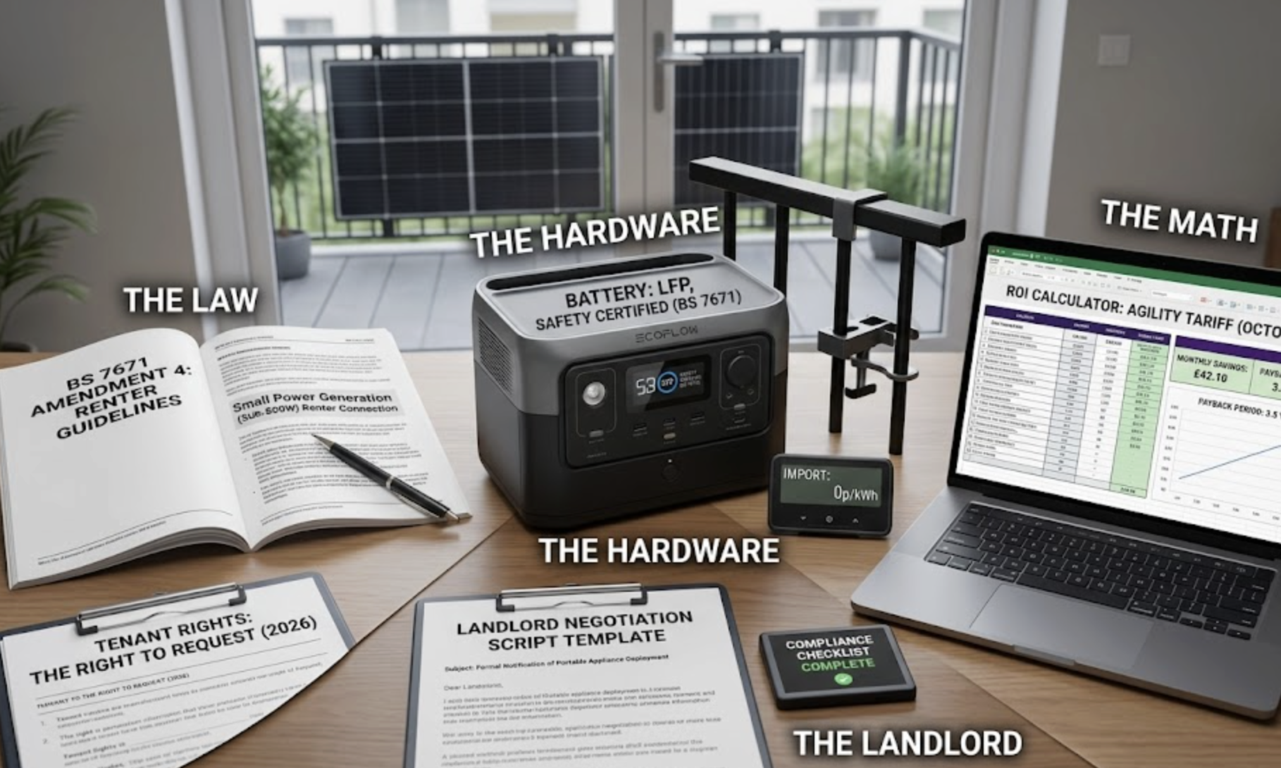 The Complete Guide to UK Balcony Solar (BS 7671 Amendment 4 Compliance).